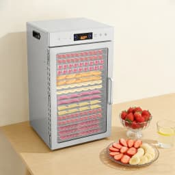 18 Trays Food Dehydrator 304 201 Stainless Steel Fruit Dryer 800W Commercial Food Dryer Machine for Meat, Fruit, Beef, Pet Food
