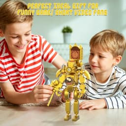 Skibidi Toilet Clearance Sale! Fast Shipping & Quick Delivery! Titan Clockman Building Blocks Set, 395Pcs Gold Titan Clockman Action Figure Model, Skibidi Toilet Series Collectible Construction Toy, DIY Assemble Bricks Gift for Kids Boys 8+