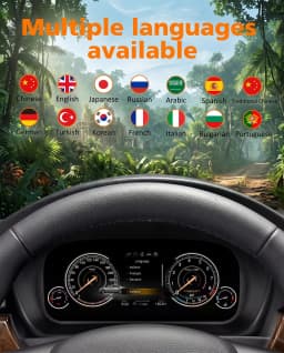 12.3''Speedometer LCD Dashboard Panel For BMW X5 X6 E70 E71 Digital Instrument Cluster Virtual Cockpit HUD Tachometer Odometer