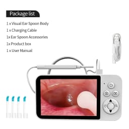 4.3 Inch HD Ear Wax Removal Camera Digital Otoscop Wireless Ear Scope For Adults Safe Ear Cleaner Kit Ear Tools For Home Use