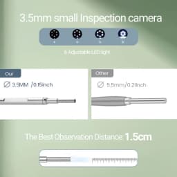 4.3 Inch HD Ear Wax Removal Camera Digital Otoscop Wireless Ear Scope For Adults Safe Ear Cleaner Kit Ear Tools For Home Use