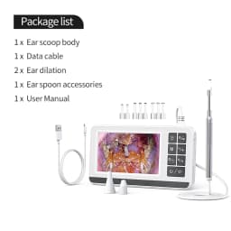 4.3 Inch HD Ear Wax Removal Camera Digital Otoscop Wireless Ear Scope For Adults Safe Ear Cleaner Kit Ear Tools For Home Use