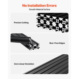 SucceBuy 2020/3030/4040/4080 Aluminum Extrusion Profile T Slot European Standard Anodized Linear Rail, High-Strength Extruded Aluminum Rail for 3D Printer Parts and CNC DIY Workbench