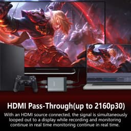 UNISHEEN 4K30 Video Capture Card Box Grabber Dongle Adapter USB Portable 60FPS SDI HDMI for Win11 Linux Mac with Free Driver