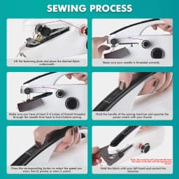 Mini Handheld Sewing Machine, Portable Electric Sewing Machine with Sewing Accessories Portable Sewing Machine Easy to use