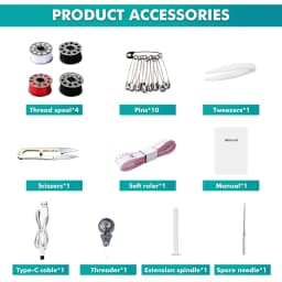 Mini Handheld Sewing Machine, Portable Electric Sewing Machine with Sewing Accessories Portable Sewing Machine Easy to use