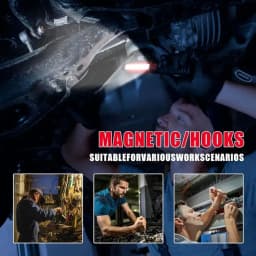 Super Bright Magnetic Work Light Built-in Rechargeable Battery Underhood Work Lamp Bar For Car Repair Outdoor lighting