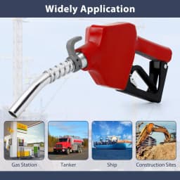Auto Shut Off Fuel Transfer Nozzle, 3/4' NPT Inlet, 13/16' Spout, 16 GPM Aluminum Pump Handle With Swivel Diesel