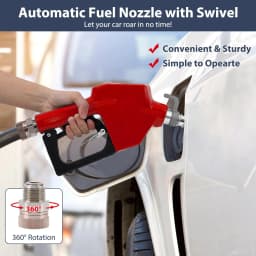 Auto Shut Off Fuel Transfer Nozzle, 3/4' NPT Inlet, 13/16' Spout, 16 GPM Aluminum Pump Handle With Swivel Diesel