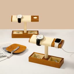 Oirlv Wooden Watch Stand Bracket Charger Dock Station Charging Holder for Apple Watch Stand Wrist Watch Jewelry Storage Rack