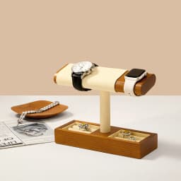 Oirlv Wooden Watch Stand Bracket Charger Dock Station Charging Holder for Apple Watch Stand Wrist Watch Jewelry Storage Rack