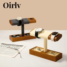 Oirlv Wooden Watch Stand Bracket Charger Dock Station Charging Holder for Apple Watch Stand Wrist Watch Jewelry Storage Rack