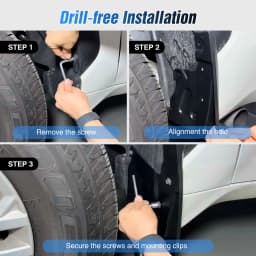Nilight Mud Flaps for Toyota Tundra 2022 2023 2024 2025 2026, No Drilling Precision Fit Exterior Accessories Heavy-Duty Splash Guards Protection, Front & Rear Set