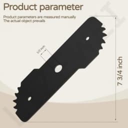 5 Pcs 7-1/2-inch Edge Hog Heavy-Duty Edger Blade Compatible with Black Decker LE750, LE710, LE760 Replace EB-007, High Temperat