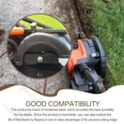 5 Pcs 7-1/2-inch Edge Hog Heavy-Duty Edger Blade Compatible with Black Decker LE750, LE710, LE760 Replace EB-007, High Temperat