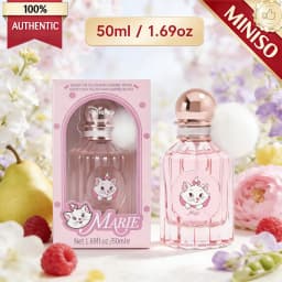 MINlSO Disney Marie Eau De Parfum for Women - Sweet Floral & Fruit Scent with Cute Pom Pom, 1.69 Fl Oz/50ml