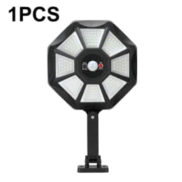 Solar Lights Outdoor 168LED 360° Adjustable Flood Light Dusk to Dawn 8 Sides Solar Outdoor Lights with Motion Sensor IP66 Waterproof Solar Street Lights Outdoor for Yard Pools
