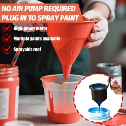 Cordless Paint Sprayer 500ml/min Max Flow – 4 Nozzles & 3 Spray Patterns, Compatible with Milwaukee 18V Battery, for DIY Home Painting, Furniture, Cabinets