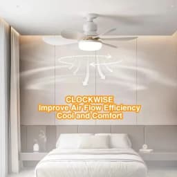 Cordless Light Socket Fan for Kitchen Bedroom Small Room LED Socket Fan Light with Remote Small Ceiling Fan with Light