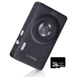 2026 New 48MP 1080P Full HD Digital Camera - 2.4-Inch Portable Auto-Focus Vlogging Camera with 32GB Memory Card & 16X Zoom | USB-C Rechargeable, Built-in Puzzle Game | Compact Travel Camera for Beginners - Budget-Friendly Holiday Gift