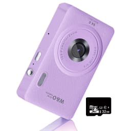 2026 New 48MP 1080P Full HD Digital Camera - 2.4-Inch Portable Auto-Focus Vlogging Camera with 32GB Memory Card & 16X Zoom | USB-C Rechargeable, Built-in Puzzle Game | Compact Travel Camera for Beginners - Budget-Friendly Holiday Gift