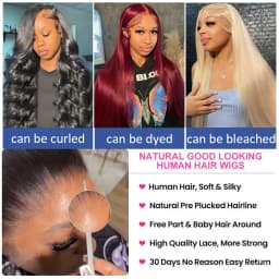 HD Transparent Lace Frontal Wig 13x4 Closure Wig Straight 13x6 Full Frontal Lace Human Hair Wigs For Black Women 40 46 Inches