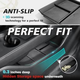 2PCS Center Console Organizers Compatible with Honda Prologue 2026 2025 2024 Accessories Storage Tray Easy to Install and Clean