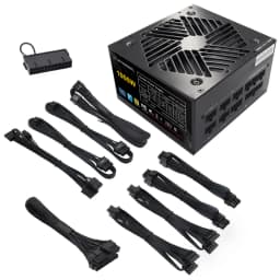 1000W ATX 3.1 PSU | 80 Plus Gold | Full Modular | Zero RPM Low-Noise Fan | PCIe 5.1 Ready | Gaming Power Supply | 105℃ Japanese Capacitors