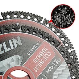 LOZLIN 4.5" 3PCS Diamond Saw Blades Super Thin Dry Cutting Disc Wear Resistant For Tile Marble Granite Ceramic Angle Grinder Masonry Construction Tool