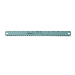 Plastic folding ruler for office use, durable plastic material, assorted colors, compact and portable design