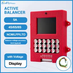 5A 4S 6S 8S Active Balancer with Voltage Display Lifepo4 Equalizer Lipo/LTO Battery Voltage Tester
