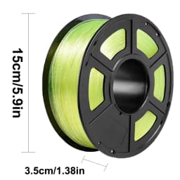 PLA Crystal Sparkling Yellow 3D Printer PLA Filament 1.75mm PLA Crystal Sparkling Yellow 3D Printer Material 250g Vacuum independent packaging