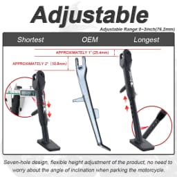 Motorcycle Adjustable Kickstand Side Stand M1000RR 2020-2025 S1000RR 2018-2025 M1000R 2022-2025 S1000R 2021-2024 2025 For BMW