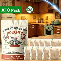 10P-Rodent Repellent, Mice Repellent, Peppermint Rat Repellent, Keep Rodents Out of House/Cars/Rvs/Garages, Natural Mouse Repellents, Indoor & Outdoor 3 Months Protection