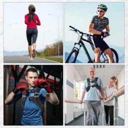 Weighted Vest for Men Women Kids, 12 16 20 25 30 Lbs Weights Included, Workout Equipment Strength Training Weight Vest for Training Workout, Jogging, Cardio, Walking