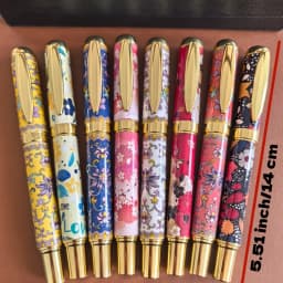 1Pc Fountain Pen + 50Pcs Ink Cartridges, 0.5mm Nib, Built-In Converter, High-End Quality, Exquisite Craftsmanship, Ceramic Pen Body, Ceramic Enamel Color, Iridium Pen Clip, Suitable for Students, Holiday Gifts, Back-To-School Season, Birthday Gifts, Christmas, Father's Day, Mother's Day, Teacher's Day, Thanksgiving, Daily Writing, Signature, Calligraphy