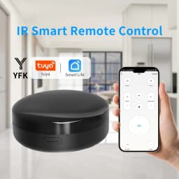 YFK Tuya WiFi Universal IR Remote Controller Smart Infrared Hub Voice Control Alexa Google Home APP Remote Control TV Air Conditioner Fan All IR Household Appliances Smart Home Automation