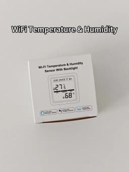 YFK Tuya WiFi Temperature Humidity Sensor, Smart LCD Hygrometer Thermometer with APP Remote Monitor Alert, Works with Alexa Google Home for Smart Home Automation