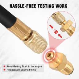 Nilight Fuel Pressure Gauge Tester Kit, 0-100 PSI Fuel Injection Pump Pressure Gauge Petrol Engine Diagnostic Tester for Car Truck Motorcycle SUV ATV RV, 9PCS
