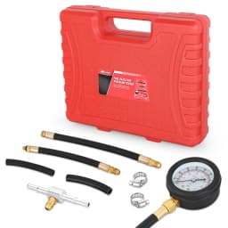 Nilight Fuel Pressure Gauge Tester Kit, 0-100 PSI Fuel Injection Pump Pressure Gauge Petrol Engine Diagnostic Tester for Car Truck Motorcycle SUV ATV RV, 9PCS