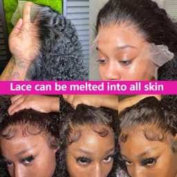 Bob Wig Human Hair 13x4 Transparent Lace Front Bob Wigs Super Double Drawn For Black Women Deep Wave Curly 100% Human Hair Wigs Pre Plucked Water Wave Bob Wigs