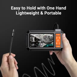 Industrial Endoscope Camera 8mm HD1080P 4.3inch IPS Screen 1080P Pipe Inspection Camera for Car Repair IP67 Waterproof 8 LEDS