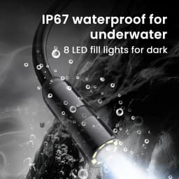Industrial Endoscope Camera 8mm HD1080P 4.3inch IPS Screen 1080P Pipe Inspection Camera for Car Repair IP67 Waterproof 8 LEDS