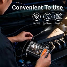 Industrial Endoscope Camera 8mm HD1080P 4.3inch IPS Screen 1080P Pipe Inspection Camera for Car Repair IP67 Waterproof 8 LEDS