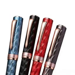 51-Piece Fountain Pen Set [1Pc Fountain Pen + 50Pcs Ink Cartridges], 0.5mm Nib, Hand-Polished Nib, High-Quality Craftsmanship, Stainless Steel Pen Body, Iridium Pen Clip, Electroplating Process, Engraved Pen Body Design, Suitable for Students, Holiday Gifts, Back-To-School Season, Birthday Gifts, Christmas, Father's Day, Mother's Day, Teacher's Day, Thanksgiving, Daily Writing, Signature, Calligraphy, Art, Fountain Pen