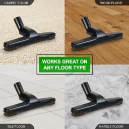 Selgo Universal ¼ Inch 32mm Black Vacuum Cleaner Floor 0" Wide