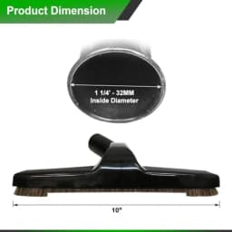 Selgo Universal ¼ Inch 32mm Black Vacuum Cleaner Floor 0" Wide