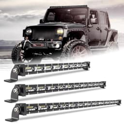 Ultra-thin 20''25'' inch Single Row Led Light Bar Car IP67 Water Proof,12V 24V Led Fog Lamp Led Work Light Car 4x4 Off-road Light For Jeep Truck Trailer