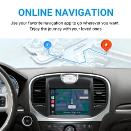 Wireless CarPlay Android Auto Retrofit Kit Decoder Box for 2012-2014 Chrysler 300 Series CarPlay & Android Auto Retrofit Kit