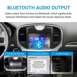 Wireless CarPlay Android Auto Retrofit Kit Decoder Box for 2012-2014 Chrysler 300 Series CarPlay & Android Auto Retrofit Kit